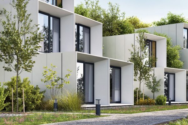 Modular houses of modern architecture